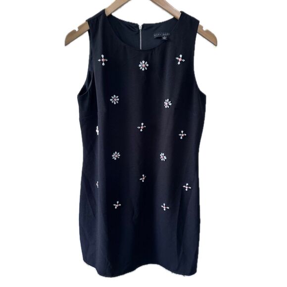 City Studio Juniors Embellished Beaded Floral Pattern Jewels Sheath Mini Dress 7 - Picture 1 of 6